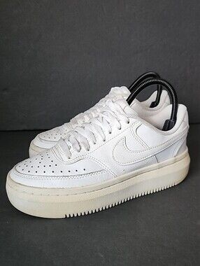 Nike Womens Court Vision Alta DM0113-100 White Casual Shoes Sneakers Size 6.5